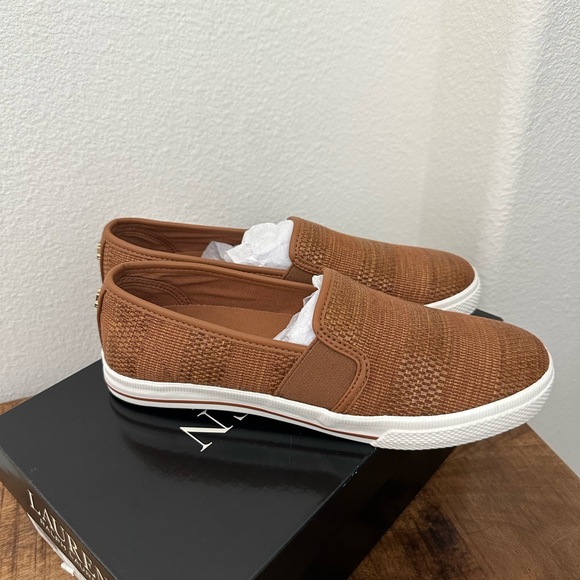 Lauren Ralph Lauren Jinny tan slip on sneakers - Picture 6 of 9